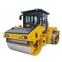 Compacteur de sol vibrant à double tambour SR14D-3 de 14 tonnes avec moteur diesel et système entièrement hydraulique