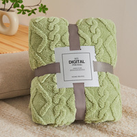 Selimut Fleece Bunga Tebal, Selimut Flanel, Hadiah untuk Selimut AC, Sprei Dewasa, Selimut Sofa TV, Ukuran Besar