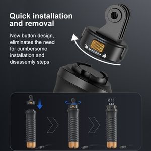 PULUZ de buceo submarino, Asa flotante, agarre de mano, varillas de flotabilidad con correa para <span class=keywords><strong>GoPro</strong></span> <span class=keywords><strong>HERO9</strong></span>, color negro - Product Image 3