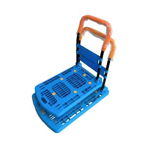 عربة يد قوية قابلة للطي بأربع عجلات من البولي بروبيلين، عربة صغيرة محمولة لنقل البضائع تستخدم في أسواق المأكولات البحرية - Product Image 2