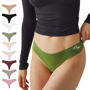 Ropa Interior Sexy para Mujer, Tanga Invisible en Forma de V, Tanga y G-String sin Costuras, Bragas para Mujer - Product Image 1