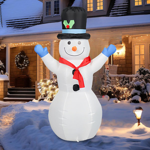 LED Light Up <b>Inflatable</b> Christmas Snowman Outdoor Yard Decoration for Xmas Party - Product Image 3