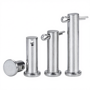 Goupille cylindrique à tête plate en acier inoxydable avec trou - Product Image 1