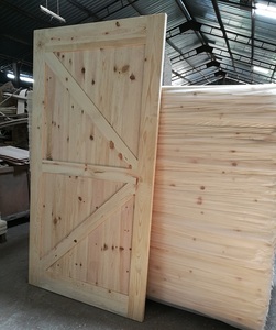วัสดุไม้สนชนิดแข็ง,อุปกรณ์เฟอร์นิเจอร์บ้านประตูไม้ยุ้งฉางแบบเลื่อน - Product Image 6