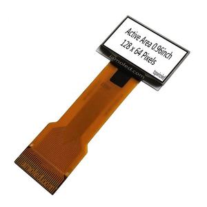 0.96 بوصة 0.96 ''0.96 بوصة 128x64 قرار أبيض اللون oled عرض لوحة موصل نوع VG-2864KSWEG47 40 مللي متر كابل طويل - Product Image 1