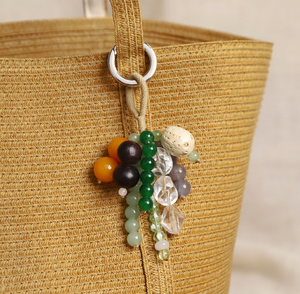 Portachiavi con Ciondolo in Cristallo Naturale Intrecciato per Borse, Vendita all'Ingrosso Altamente funzionale, <span class=keywords><strong>è</strong></span> un'ottima idea regalo. - Product Image 6