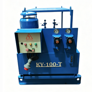 Dual-<b>pump</b> synchronous grouting machine, maximum pressure 100 <b>bar</b>, 11 kW motor, 48 liters per minute recovery capacity - Product Image 3