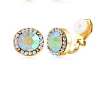 Boucles d'oreilles à clipser sans perçage, forme goutte d'eau, ronde, carrée, perle, nœud torsadé, fleur, papillon, cœur, pour femmes