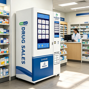 24/7 Self Service 43+32 Inch Dual Touch Screen Medicine Vending Machine Smart Pharmacy Kiosk With Smart Drug Dispensing Cabinet - Product Image 1