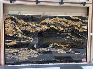 Chất lượng cao đánh bóng sàn gạch phổ đen vàng <span class=keywords><strong>Granite</strong></span> Countertop nền phổ đen vàng <span class=keywords><strong>Granite</strong></span> - Product Image 5