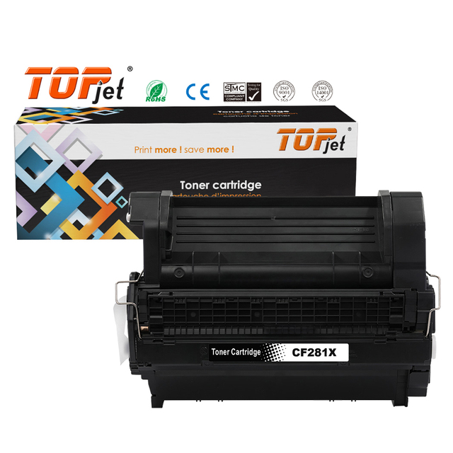 Topjet Premium Cartridge Laser Toner CF281X 81X 281X CF281 Compatible for HP LaserJet Pro M630 604n 604dn M605n 606X Printer