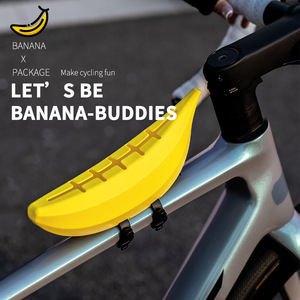 Sacoche de vélo Maidoli en forme de <span class=keywords><strong>banane</strong></span> imprimée en 3D, en TPU+silicone, fixation sécurisée pour <span class=keywords><strong>VTT</strong></span> et vélos de route, options jaune et vert - Product Image 4