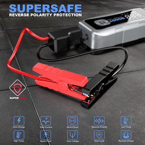 Démarreur de batterie de voiture 2500A à courant de crête, Power Bank avec charge rapide, lumière LED et gonfleur de pneus double cylindre pour véhicules 12V - Product Image 6