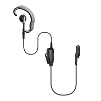 Earpiece Radio Dua Arah Walkie Talkie 3.5mm Earphone Push-to-Talk Headphone untuk SL500 SL7550 SL2600 SL4000