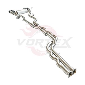 Vortex Stainless Steel 304 Mirror Polished Equal Length Exhaust for M2 Competition F87 S55 Catback Valvetronic High - Product Image 3