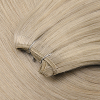 Harga Pabrik Grosir K.S WIGS Ekstensi Rambut Mesin Weft Tanpa Rontok Bebas Kusut Rambut Vietnam Mentah Double Drawn Salon