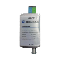 Récepteur optique passif mini HONDAO FTTH CATV OR4060PM avec WDM, sortie RF élevée, utilisation en ingénierie, diverses options de connecteurs