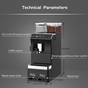 Mcilpoog Intelligentize אוטומטי מכונת קפה עם מטחנות & מקציף - Product Image 4