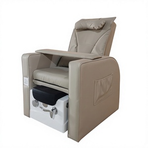เก้าอี้นวดเท้าไฟฟ้าปรับเอนได้ Kisen Pedicure Foot SPA พร้อมระบบเจ็ท  ตกแต่งด้วยหนัง  สามารถสั่งทำโลโก้ได้ เหมาะสำหรับอุปกรณ์เสริมสวยในร้านเสริมสวยสมัยใหม่ - Product Image 1