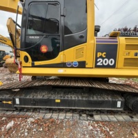 Excavatrice Komatsu PC200 d'occasion avec performances parfaites, importée du Japon, prête à l'emploi, à vendre