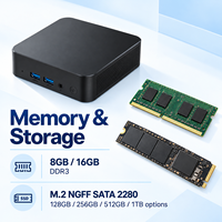 OEM Intel Core I3 6100U 8 16GB 256 512GB Dual HD-MI Gigabit LAN Win10/11 Mini PC Gaming Komputer Desktop Kecil untuk Rumah dan Kantor