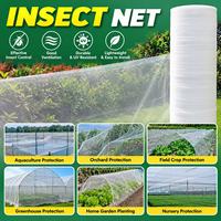 Filet anti-insectes agricole de qualité supérieure pour la protection des cultures, des serres et des jardins, respirant, perméable à la lumière, maille PE durable