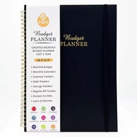 Livraison garantie taille A5 spirale Style mensuel Finance organisateur étanche PP couverture planificateur de budget personnel