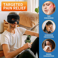 Masque de soulagement des sinus à chaleur humide masque de mal de tête coussin chauffant électrique pour la pression sinusale Tension de la migraine soulagement des maux de tête