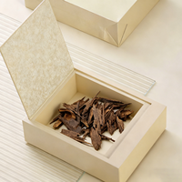 Boîte rigide magnétique pour parfum et oud avec logo personnalisé en relief, en carton recyclable et doublure en éponge