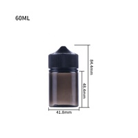 Conteneur d'emballage d'huile de flacon compte-gouttes de jus de licorne pour e-liquide PET CRC 10ML/15ML/30ML/50ML/60ML/70ML/100ML/120ML