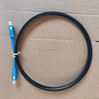Kabel Fiber Optik Drop Core TTH SC UPC LC APC 1 Core 200 100 50 250 30 40 60 80 120 Meter Precon Patch Cord
