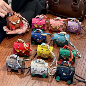 Lindo Llavero de Cuero Mini <span class=keywords><strong>Kelly</strong></span> con Diseño de Monstruo, Monedero Multifuncional con Correa para Llavero, Colgante para Bolso, Regalo Navideño para Mujer - Product Image 1