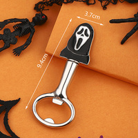 Ouvre-bouteille en métal fantaisie motif sorcière, chat noir et araignée pour Halloween, décoration de bar et cadeau de fête