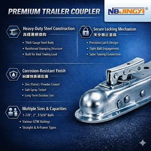 <span class=keywords><strong>Attelage</strong></span> de <span class=keywords><strong>remorque</strong></span> droit de 2 pouces de qualité OEM avec loquet à déclenchement, remplacement haute résistance pour la sécurité de remorquage - Product Image 4