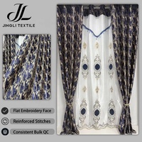 Ensemble de rideaux occultants épais en polyester à motif géométrique abstrait avec œillets, écologiques, isolants et insonorisants, vente en gros