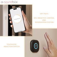 Cabine de bureau insonorisée moderne, solution acoustique efficace, pod de réunion pour espace de travail ouvert