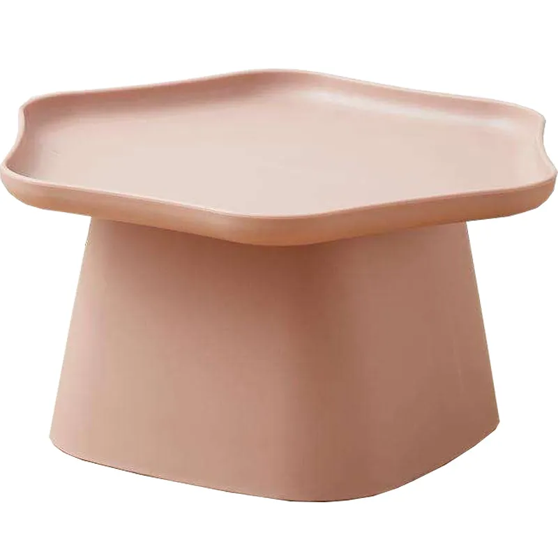 Novo design estilo nórdico moderna mesa de café flor forma PP plástico chá mesa requintada mesa lateral