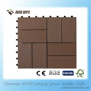 Ván Sàn Rỗng Giá Rẻ 300X300Mm Sợi Gỗ + Sàn Thiết Kế HDPE Gạch Lát Sàn Tự Làm WPC - Product Image 2