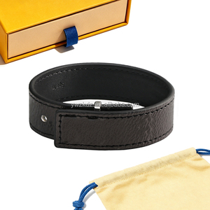 2026 New Style Designer Bracelet Luxury Brand PU Leather Wristband Gift <strong>for</strong> <strong>Men</strong> Women Exquisite Metal Letter LOGO <strong>Bangle</strong> - Product Image 6