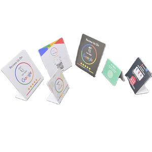 Pantalla de PVC resistente de código Qr para reseñas <span class=keywords><strong>Google</strong></span> 216 Nfc programable <span class=keywords><strong>Google</strong></span> Business Review Card - Product Image 1