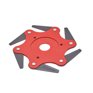 ZHCY Rotary Blade Lawn Mower Accessory Red High-speed Steel Six-blade Amphibious Grass Trimmer Head - Product Image 4