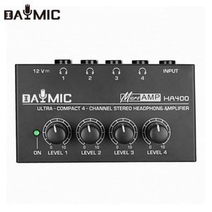 OEM DAYMIC Venta al por mayor de fábrica Mini profesional Divisor de auriculares de 4 canales para monitorización Ha400 Amplificador de cable portátil - Product Image 2