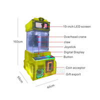 Nouvelle conception de machine de jeu d'arcade miniature de qualité commerciale avec animation LED, garantie 1 an, attrape-prix pour centres commerciaux et salles de jeux