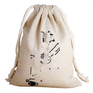 Bolsa de Regalo Ecológica de Algodón con Cordón y Asa de Cuerda, Personalizable con Logotipo, para Artículos Esenciales de Compras - Product Image 6