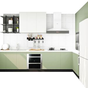 Armoire de rangement de cuisine moderne, ensemble complet, meubles de garde-manger personnalisés pour l'amélioration de la maison - Product Image 1