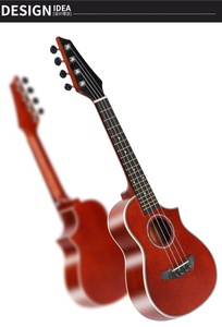 Ukelele Hawaiano Pequeño Personalizado Yukrili de 23 Pulgadas con Cuerdas de Nailon - Product Image 2