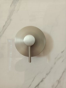 Robinet de douche encastré à fonction unique au design moderne avec commande murale pour salle de bain et appartement - Product Image 5