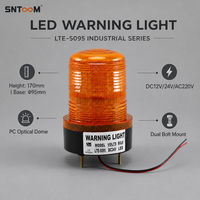 Lampu Peringatan Bus Sekolah LTE-5095 Lampu Atap Forklift Teknik Lampu Darurat Kebakaran Lampu Alarm Suara dan Cahaya Berkedip 12V 24V