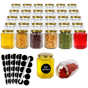 Couvercle en verre hermétique 1 pièce avec couvercle en bambou pour pot de conservation alimentaire, design rustique écologique, taille M, rentrée scolaire - Product Image 1