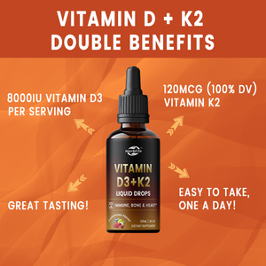 Nhãn hiệu riêng OEM chất lỏng Hữu Cơ <span class=keywords><strong>Vitamin</strong></span> D3 K2 giọt cho người lớn bổ sung chất lỏng cho hỗ trợ miễn dịch & sức khỏe xương - Product Image 3